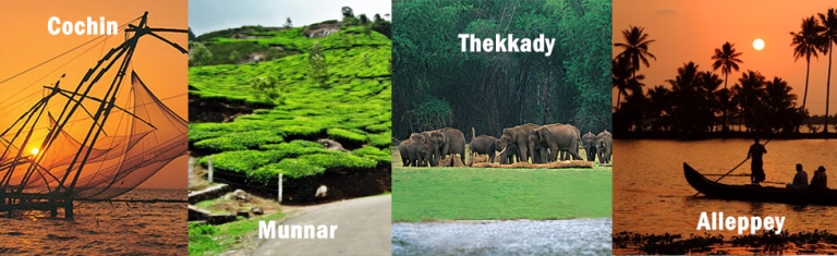 cochin-munnar-thekkady-alleppey-package